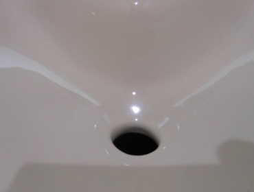陶器部分の研磨